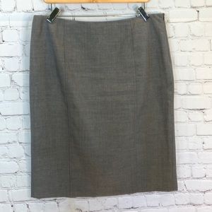 Kasper Taupe Lined Skirt Size 10